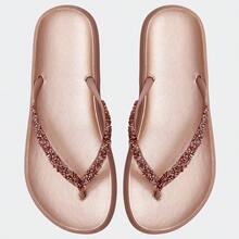 Women Flat Sandals - 香檳色 - 查看 4