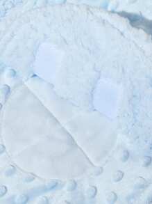 1 chiếc chăn quấn vải nỉ hai lớp cho bé vào mùa thu và - Màu xanh lam - Xem 4