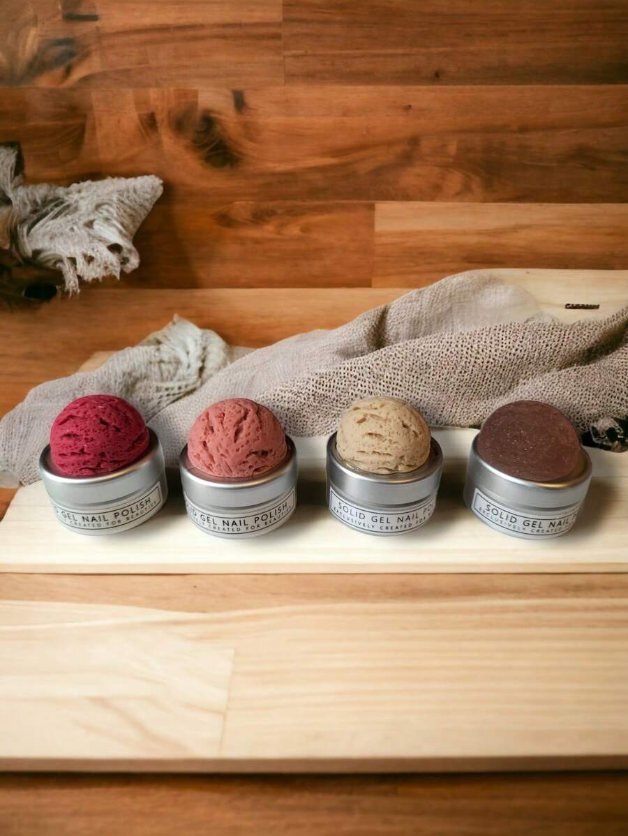 Gelish Solido IceCream Yantu UV 4-Color Palette Of 5ml Range 10 - Beige - View 1