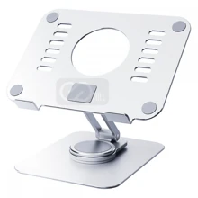 Base Suporte 360º Para Tablet/ iPad/ Notebook/ Laptop - Prata - Visão 1