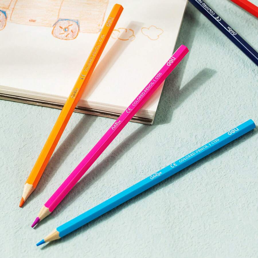 12 Colored Pencils Hexagonal Barrel Colored Pencil Set Professional ...