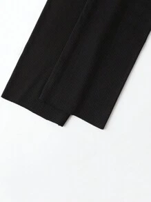 2/1 双女童紧身裤，儿童紧身裤，婴幼儿七分紧身裤，竖条纹，黑色，灰色，纯色，多色，轻盈春夏季，简约时尚，适合日常穿着，柔软舒适的紧身裤，可搭配短袖，适合返校季，休闲搭配，学生，新学期