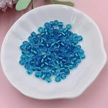 100pcs/pack 4mm Diameter Glass Beads, Mix Color Spacer Beads, Used For Diy Jewelry Making (earrings/necklaces/) - Clear - View 4