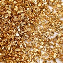 20g假金石片/鍍金玻璃珠用於手工藝品樹脂指甲diy藝術裝飾,填充花瓶以及製作環氧樹脂藝術珠寶等 - 金色 - 查看 47