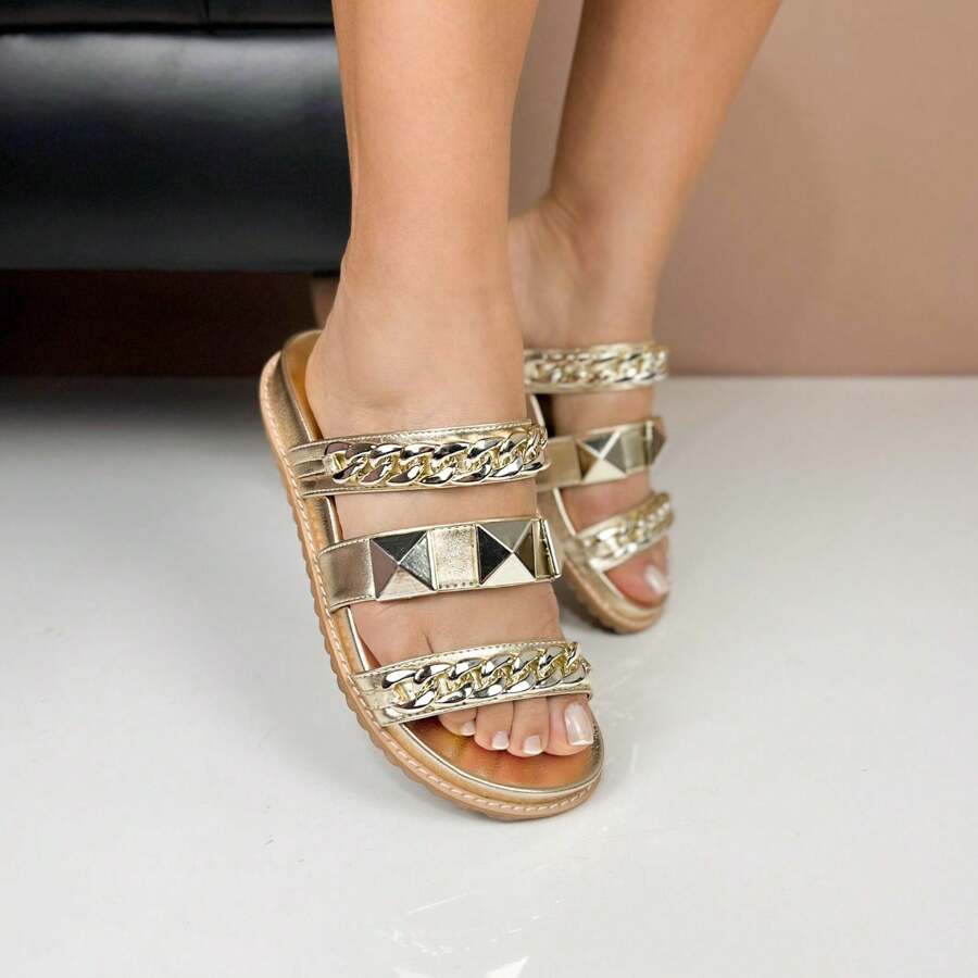 Women Flats - Vàng - Xem 1