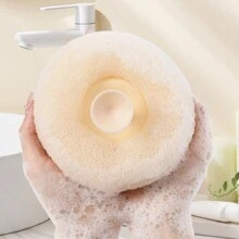 1 件淺粉色吸盤男女按摩沐浴球、浴刷浴巾手套、背部洗滌器和去角質身體磨砂膏 - 淺粉色 - 查看 6