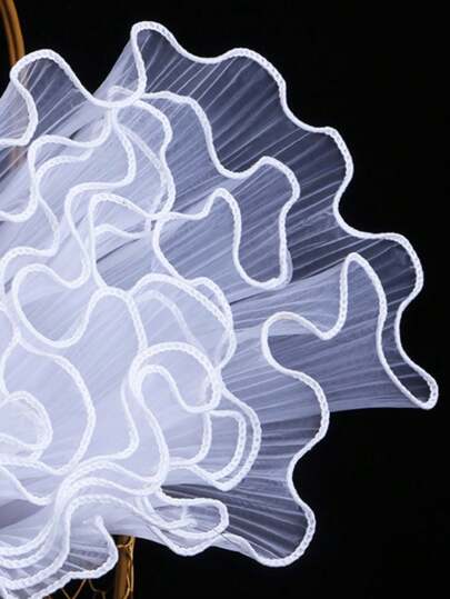 1 件褶皱网纱花束礼品包装包装非常适合节日、婚礼、生日、花店包装装饰、返校情人节