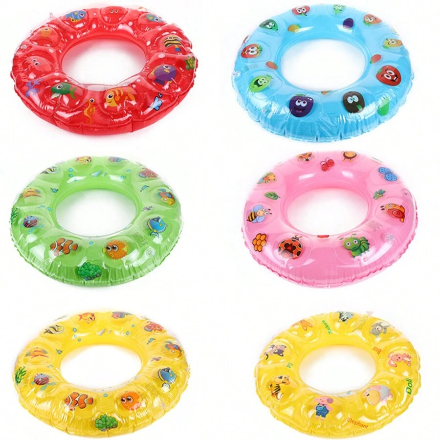 salvavidas para niños, doble capas para nadar con mas seguridad, diseño surtido bonitos, verano, vacacion, flotador para alberga, playa - Rosa - Ver 1