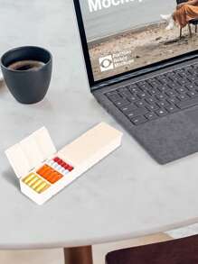 2 Pcs/Set Weekly Pill Organizer, Large 7 Days Pill Cases Travel Daily Pill Box Pill Box Pill Case Pill Organizer Pill Container College Vacation Cruise Summer Holiday Essentials Medical Bag Medicine Organizer Travel Accessories Travel Organizer Travel Essentials Travel Stuff Travelling Bag College Vacation Cruise Summer Holiday Essentials First Aid Kit - Multicolor - View 5