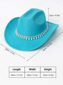 Mũ Fedora Nữ - Màu xanh ngọc - Xem 4