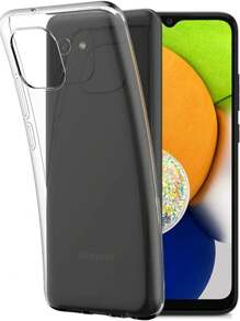 Funda Transparente De Silicon Suave Molan Cano Para Galaxy A03 - transparente - Ver 1
