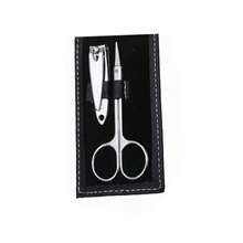 6pcs Black Manicure Set With Folding Pouch - Black - View 4