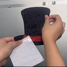 1入組通用多色卡通雪人裝飾毛氈布門貼,適用於商店和窗戶裝飾,聖誕飾品 - 彩色 - 查看 9