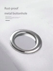 北歐風格浪漫淺色圖案浴簾防水布藝套裝浴室無孔窗簾防黴浴缸隔斷 - 彩色 - 查看 4