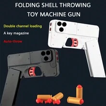 Toy Gun Soft Bullet, Handgun Disguised as a Cell Phone Case, Cool Toy Pistol Foam Blaster, Shell Ejecting Shooting Games Educational Model Toy Guns for Boys, Great Gifts for Kids Girls Boys - Đỏ và trắng - Xem 7