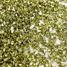 20g假金石片/鍍金玻璃珠用於手工藝品樹脂指甲diy藝術裝飾,填充花瓶以及製作環氧樹脂藝術珠寶等 - 金色 - 查看 29