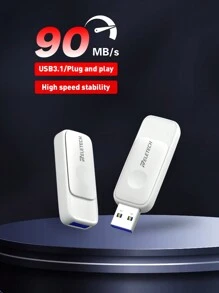 Reletech 1 Máy Tính USB3.1 Ổ Đĩa Flash USB Ổ Đĩa Flash Memory Stick USB Để Lưu Trữ Và Sao Lưu, 32GB/64GB/128GB, Màu Trắng - trắng - Xem 1