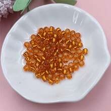 100pcs/pack 4mm Diameter Glass Beads, Mix Color Spacer Beads, Used For Diy Jewelry Making (earrings/necklaces/) - Clear - View 6