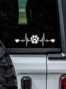 Sticker bên ngoài Nhãn dán xe - trắng - Xem 1