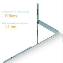 蓝色 360° 旋转无线可拆卸触摸键盘保护套 兼容 Ipad 10.2 10.5 / Ipad 10th / Ipad Pro11 Air4 Air5 / Ipad 9.7 平板电脑 - 藍色 - 查看 5