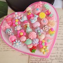 10pcs/pack New European And American Style Resin Ring For Girls, Cute Princess Jewelry, Gift For Girls - Multicolor - View 2