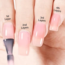 Milky White Gel Nail Polish 15ml 1 Bottle Set Needs UV Lamp Curing Long Effect Fast Drying Gel Nail Polish Is Suitable For DIY Nail Women At Home Essential Gel Nail Polish Christmas Nail Polish - 粉色 - 查看 5