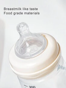 1 Miếng Em bé Rộng Cái cổ PP Chai , , Thích hợp Đối với Trẻ sơ sinh Đến Uống Sữa Và Nước - Màu be - Xem 3