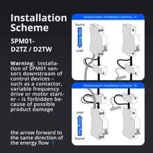 63A Smart Energy Meter Tuya Zigbee WiFi Single Phase Power Consumption Monitor Real-time Measure Zigbee2MQTT Home Assistant - White - View 5