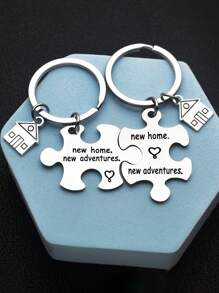 1pc For New Home Keychain New House Key Chain First Home Gift Housewarming Gift Realtor Closing Gifts House Keyring - Style 2 - View 1