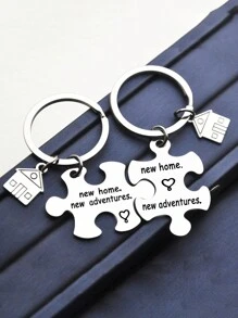 1pc For New Home Keychain New House Key Chain First Home Gift Housewarming Gift Realtor Closing Gifts House Keyring - Style 2 - View 3