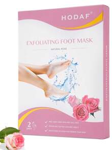 玫瑰足膜去角質死皮，去角質保濕，適合乾燥、龜裂的腳，讓腳變得柔軟光滑（2袋/4片） - 玫瑰紅 - 查看 8