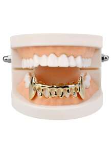 1pc Silver Flame Style Unisex Teeth Grillz - Silver - View 5