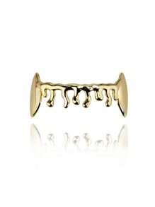 1pc Silver Flame Style Unisex Teeth Grillz - Silver - View 1