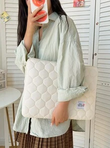 1 件新品糖果色内袋，适用于 11、13 和 15 英寸平板电脑和笔记本电脑，笔记本电脑包，便携式笔记本电脑保护套，兼容 Macbook - 白色 - 查看 5