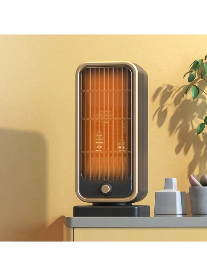 1 Pcs 500W PTC Ceramic Space Heater, Portable Personal Mini Electric Heater  With Thermostat Quiet Fast Heating, Energy Efficient, Safe Heating,  Multi-Protection Safe And Secure For Indoor Office And Home | SHEIN