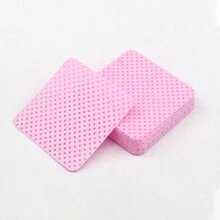 XEIJAYI 200入組粉色無絨釘針條紙擦拭工具,無紡布睫毛膠清潔墊,適用於眼睫毛擴展用品和指甲油睫毛膠清潔墊 - 粉色 - 查看 5