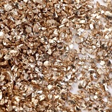 20g假金石片/鍍金玻璃珠用於手工藝品樹脂指甲diy藝術裝飾,填充花瓶以及製作環氧樹脂藝術珠寶等 - 金色 - 查看 25