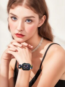 1 件万圣节圣诞南瓜骷髅表带兼容 Apple Watch 表带 38 毫米 40 毫米 41 毫米 42 毫米 44 毫米 45 毫米 SE 系列 8 7 6 5 4 3 2 1 节日软硅胶运动替换表带男女皆宜 - 黑色 - 查看 6