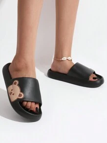 Trang trình bày Nữ Hoạt hình màu trơn - màu đen - Xem 5