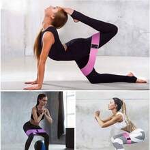 1pc Fitness Resistance Band & Yoga Stretching Strap Set For Buttocks And Hip Lifting Training - Green - View 5