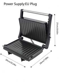 Smart Home Electric Griddle And Grill Machine, Convenient Steak And Meat Cooker - Black - View 2