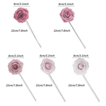 Foam Pe Roses With Stem Artificial Flowers For Home Decor And Flower Arrangements - Rose - View 3