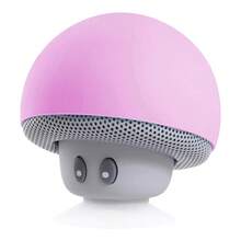 Mini Bocina Bluetooth Hongo Recargable - Rosa - Ver 3