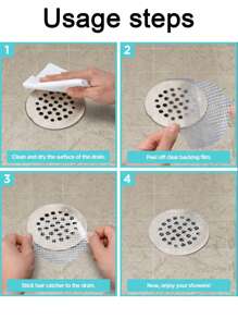 simple con conveniente Filtro para desagüe Pegatina - Blanco - Ver 5