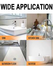 simple con conveniente Filtro para desagüe Pegatina - Blanco - Ver 7