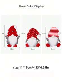 1pc Christmas Decoration, Knife & Fork Cover, Faceless Holder For Tableware, Dining Table Decor