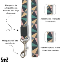 抽象款式組合寵物項圈、寵物胸衣和牢固的寵物牽引繩,適用於所有品種和大小的狗 - S - 查看 4