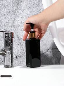 1pc Portable Square 200ml Press-Type Lotion Dispenser Bottle Home Bathroom Decor