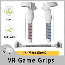 hellodigi Handle Attachments Accessories For Quest 2/Quest/Rift S Controllers Extensions VR Gorilla Tag Long Arms Grips For Meta Quest 2 Beat Saber Golf Club Baseball, Handle Attachments Accessories Enhance VR Game Experience - Grey - View 1