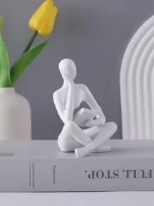 1 件北欧风格奢华树脂抽象人物阅读书桌面装饰装饰品最佳